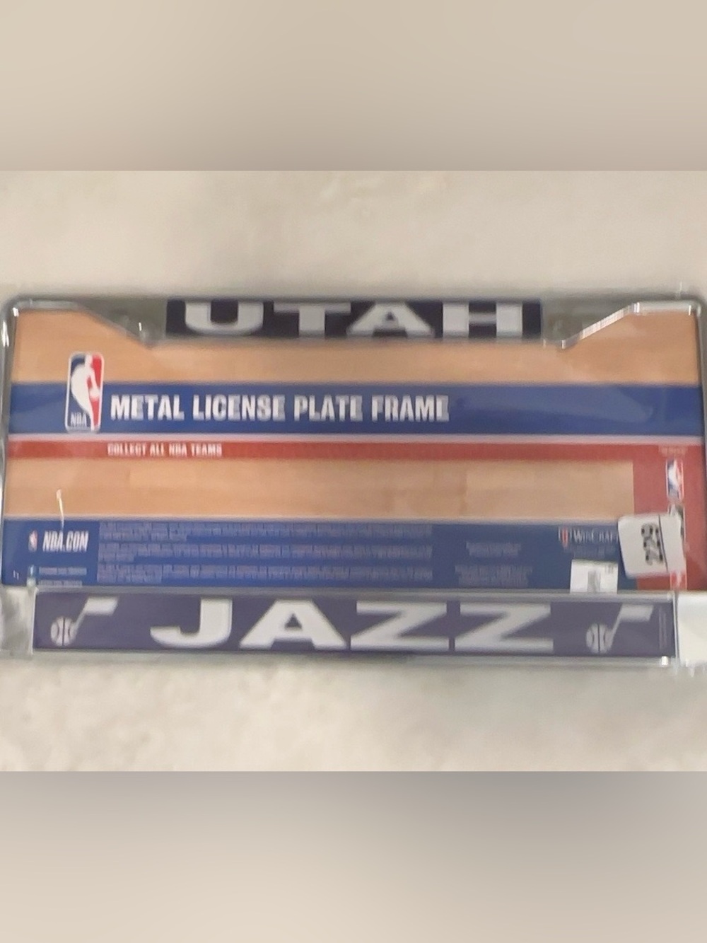 Utah Jazz Metal License Plate Frame - Purple
